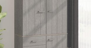 Our Honest Take on the Solid Wood Light Gray Wardrobe Armoire
