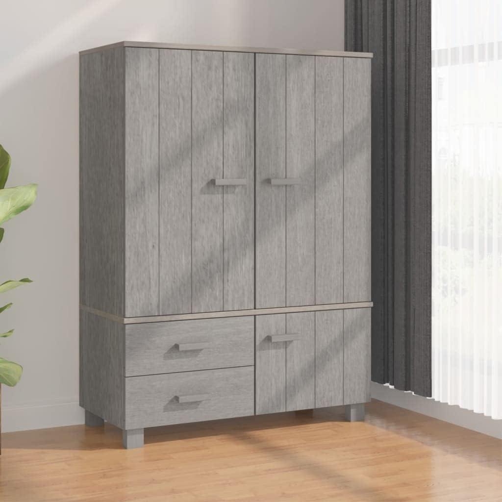 Our Honest Take on the Solid Wood Light Gray Wardrobe Armoire