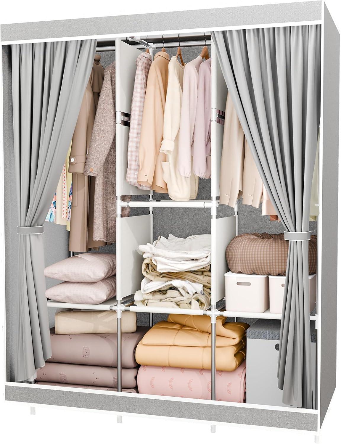How We Organized Our Space with This Portable Closet Organizer