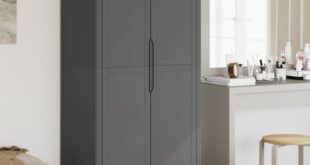 Our Honest Take: The Sturdy & Stylish Floro Gray Pine Wardrobe