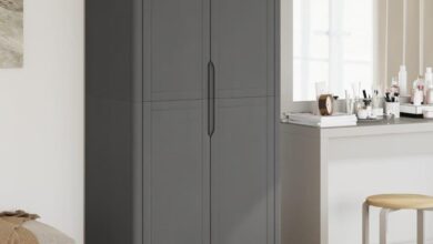 Our Honest Take: The Sturdy & Stylish Floro Gray Pine Wardrobe