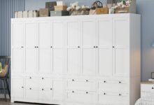 Our Honest Take on the Spacious 8-Door White Wardrobe Closet