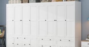 Our Honest Take on the Spacious 8-Door White Wardrobe Closet