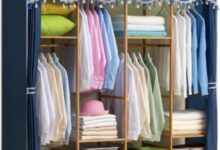 How We Transformed Our Space with the Blue Portable Wardrobe