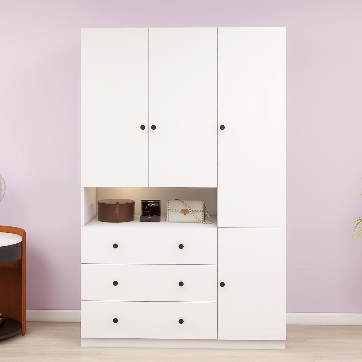 Our Honest Take on the White Wooden Armoire: Stylish Storage Solution