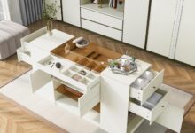 How We Found Order and Style in This Modern Island Vanity