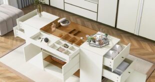 How We Found Order and Style in This Modern Island Vanity