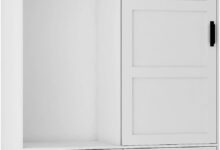 How We Loved Organizing with the White Sliding Barn Door Armoire