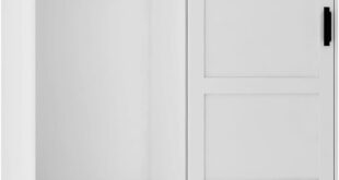 How We Loved Organizing with the White Sliding Barn Door Armoire