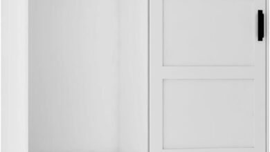 How We Loved Organizing with the White Sliding Barn Door Armoire