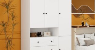 Our Honest Take on the Spacious White 3-Door Wardrobe Armoire