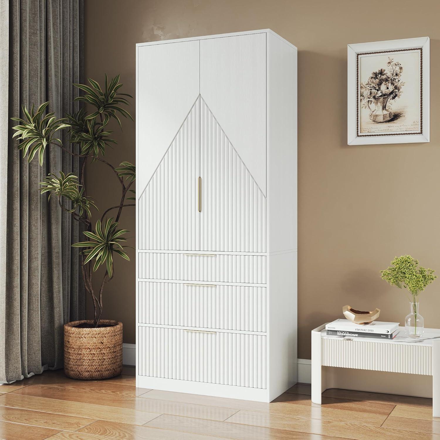 Our Honest Take on the 71.7″ Wooden Wardrobe Armoire Review