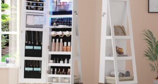 Our Take on the 360° Swivel Jewelry Organizer with Mirror & Lights