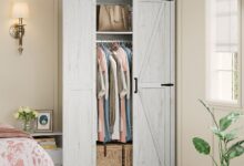 Why We Love the AMERLIFE Farmhouse Armoire for Storage