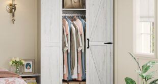 Why We Love the AMERLIFE Farmhouse Armoire for Storage