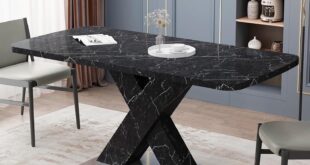Our Honest Take on the Modern Extendable Black Marble Dining Table