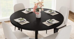 Why We Love the GarveeHome 47″ Round Industrial Dining Table