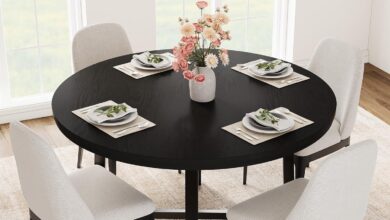 Why We Love the GarveeHome 47″ Round Industrial Dining Table