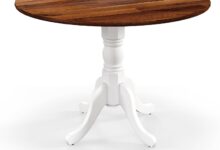 Our Giantex Round Dining Table Review: Stylish Yet Mixed Assembly Experience