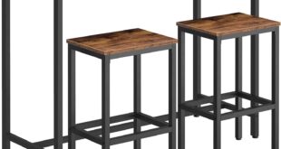 Our Take on the HOOBRO Rustic Bar Table and Stools Set