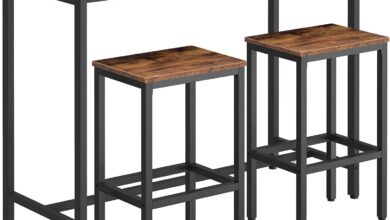 Our Take on the HOOBRO Rustic Bar Table and Stools Set