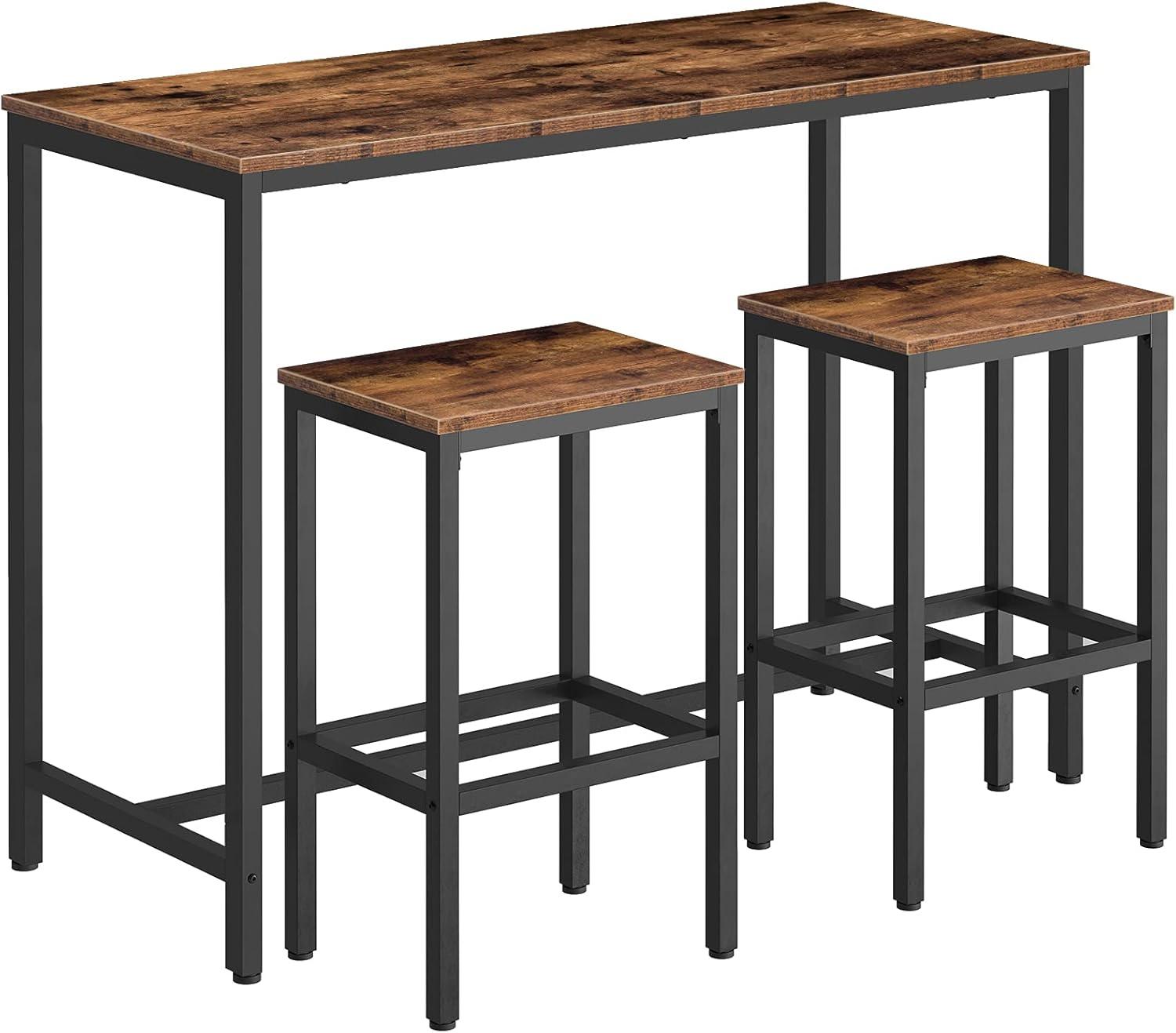 Our Take on the HOOBRO Rustic Bar Table and Stools Set