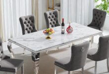 Our Take on the 70″ Faux Marble Dining Table: Style Meets Space