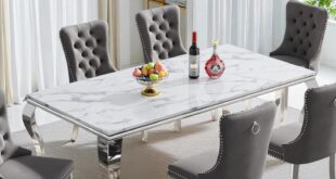 Our Take on the 70″ Faux Marble Dining Table: Style Meets Space