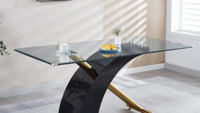 Our Honest Take on the 63″ Glass Dining Table for Six Guests