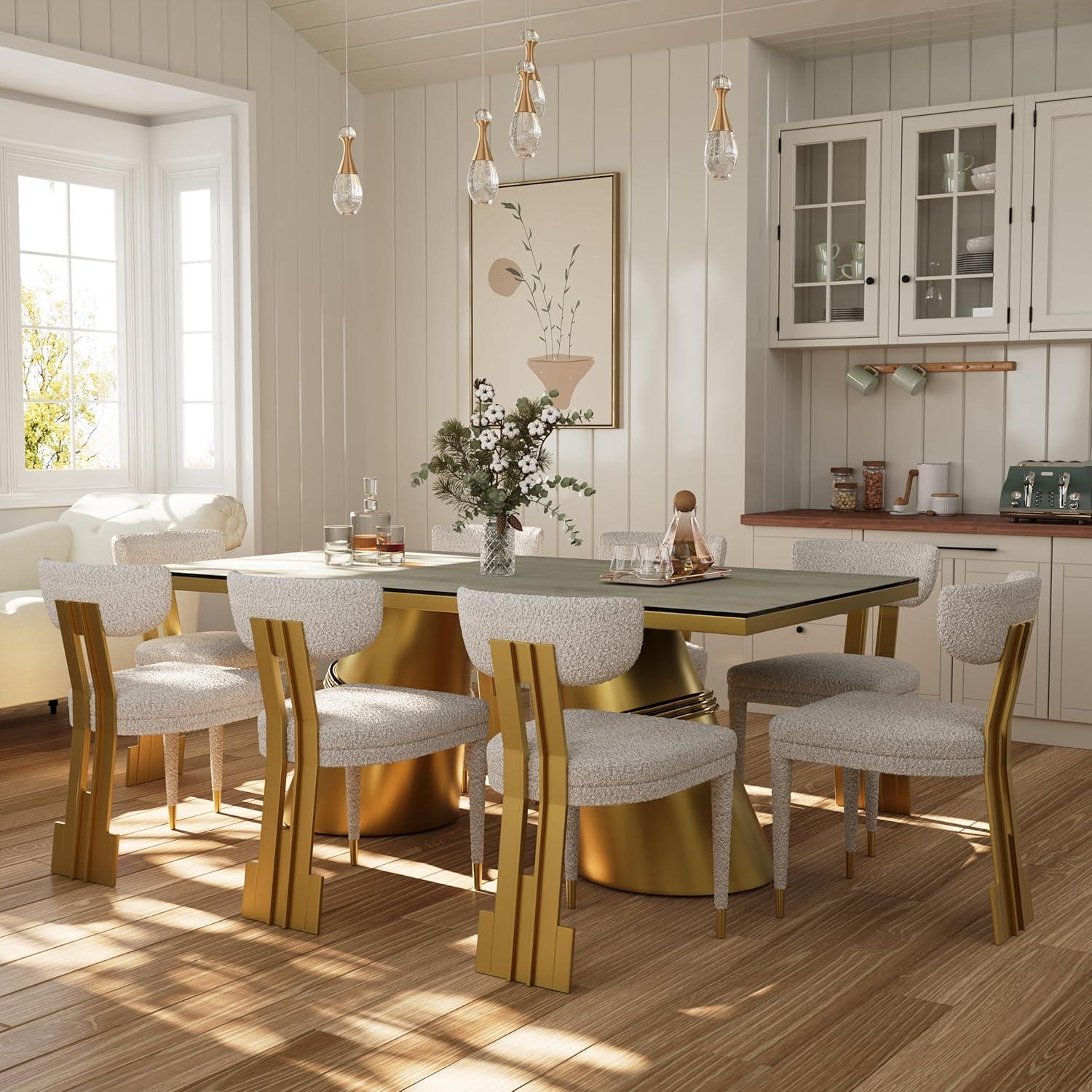 Our Honest Take on the Brush Gold Dining Set: Stylish Comfort for Eight