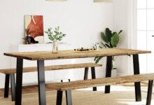 Our Honest Take on the Solid Acacia Wood Industrial Dining Table