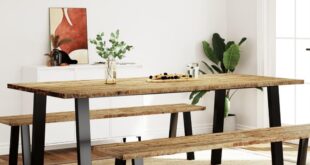 Our Honest Take on the Solid Acacia Wood Industrial Dining Table