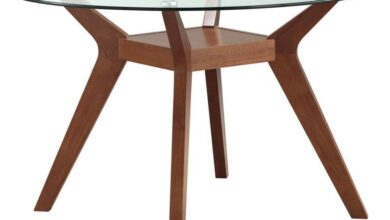 Our Honest Take on the 48-Inch Round Glass & Nutmeg Dining Table