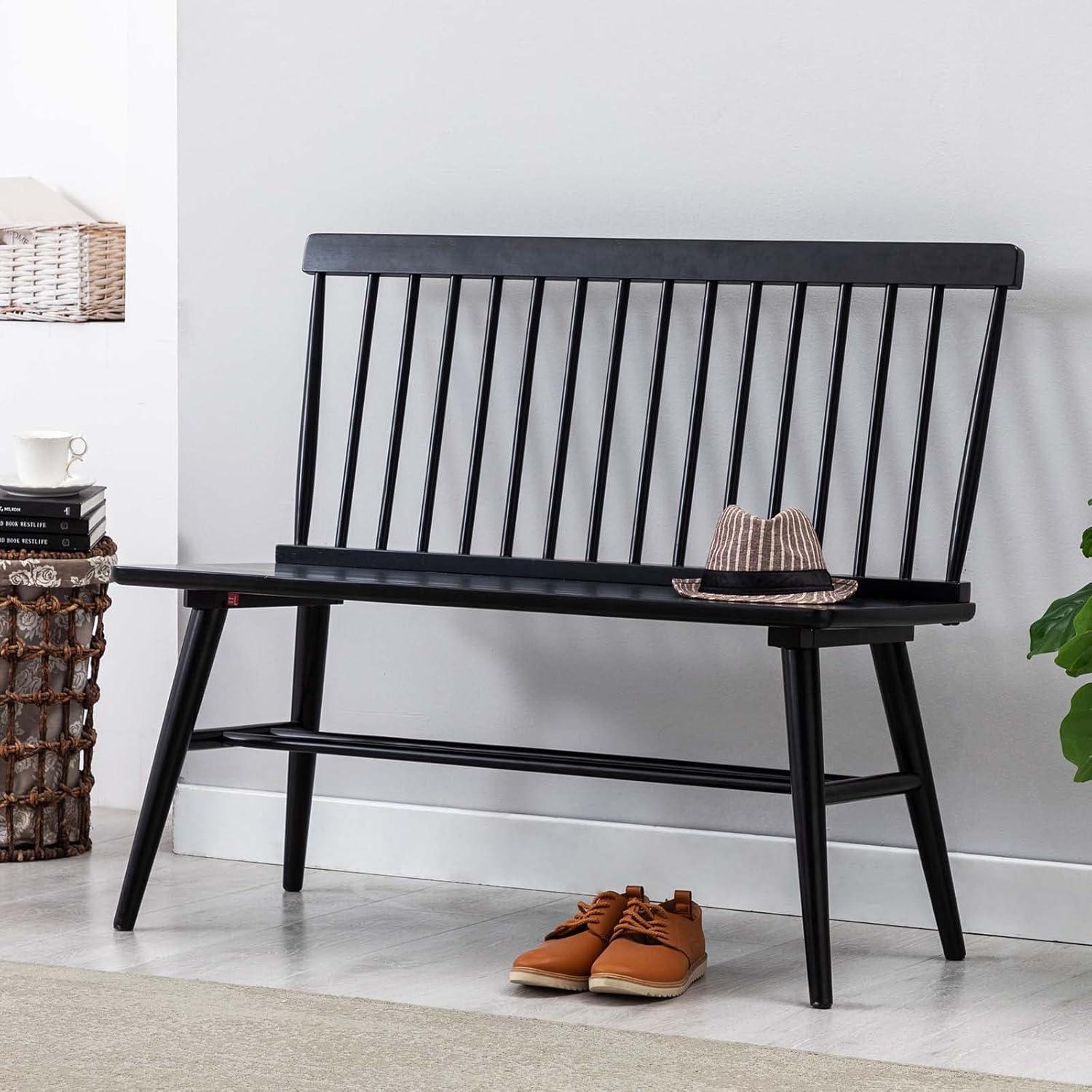 Our Take on the DUHOME Black Windsor Bench: Style Meets Sturdiness