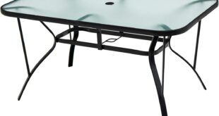 Our Honest Take on the Tangkula 55″ Patio Dining Table for 6