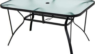 Our Honest Take on the Tangkula 55″ Patio Dining Table for 6