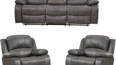 Our Take on the Betsy Grey Leather Sofa Set: Comfort Meets Style