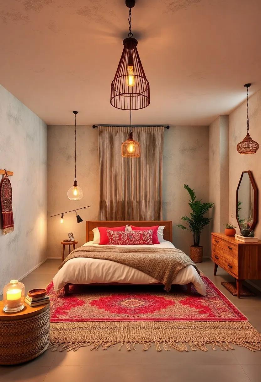 23 Stunning Boho Bedroom Ideas Featuring Hanging Lights for Cozy, Stylish Spaces