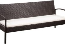 Our Take on the Cozy Brown Poly Rattan 3-Seater Patio Sofa