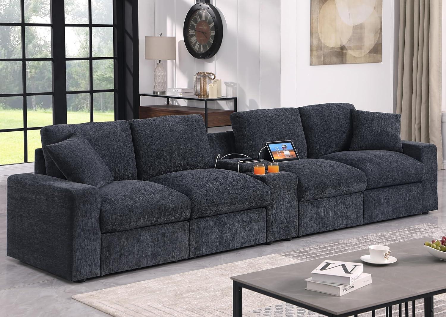 Our Take on the Devion 4-Seater Sofa Set: Comfort Meets Convenience