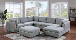 Our Take on the 8pc Light Grey Dorris Sectional Sofa Set