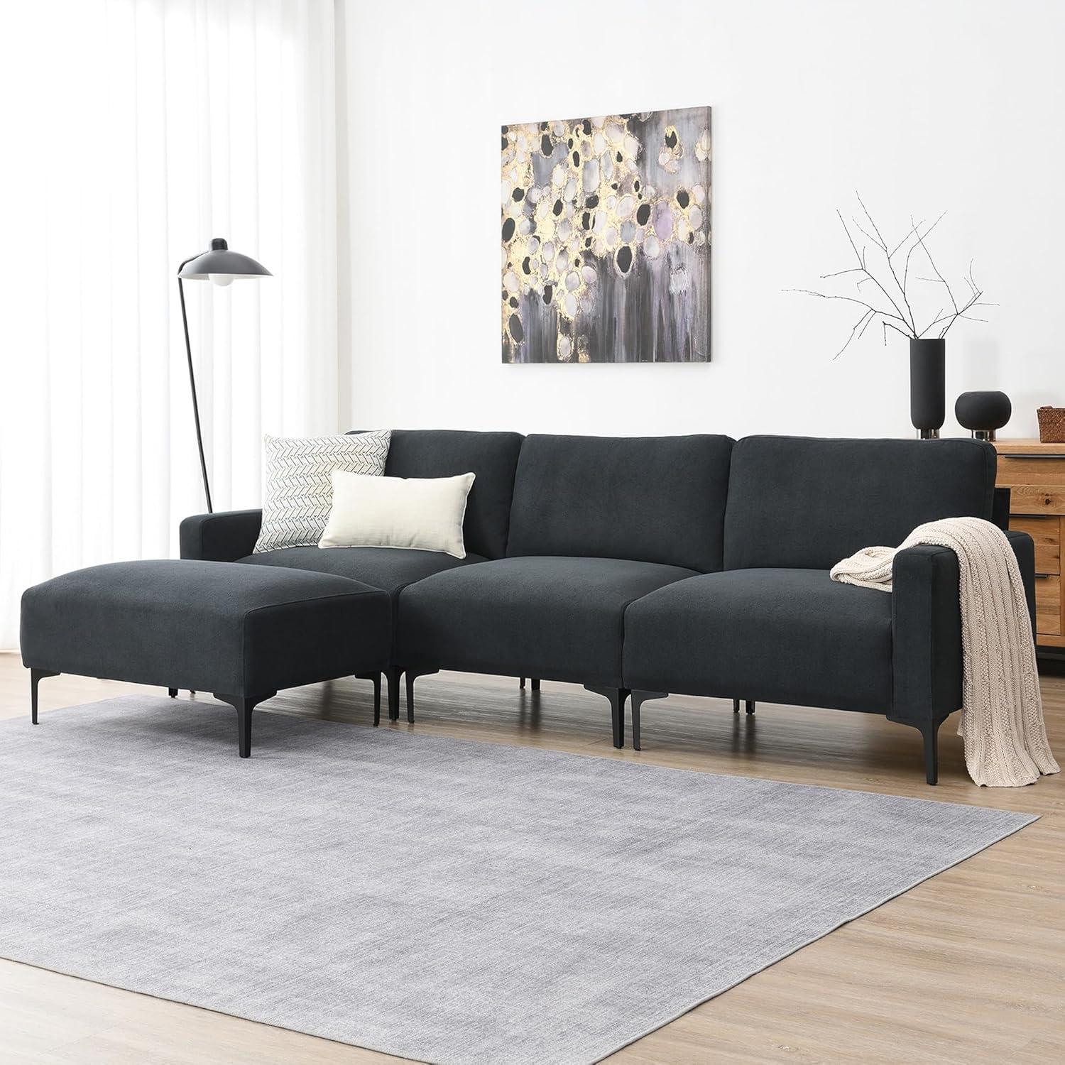 Our Take on the Cozy Corduroy L-Shaped Sectional Sofa Set