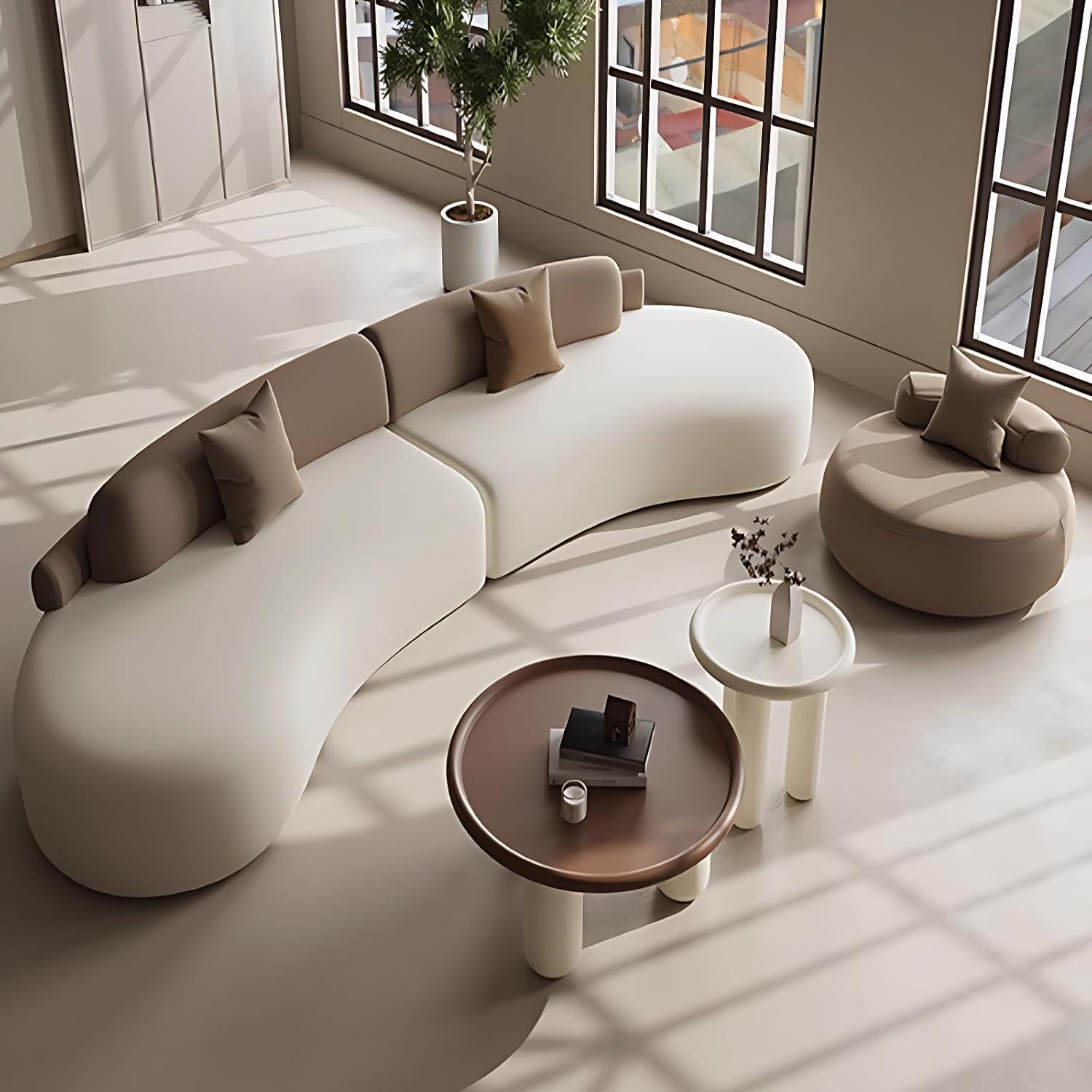 Our Honest Take on the LyckTre Curved Velvet Sectional Sofa Set