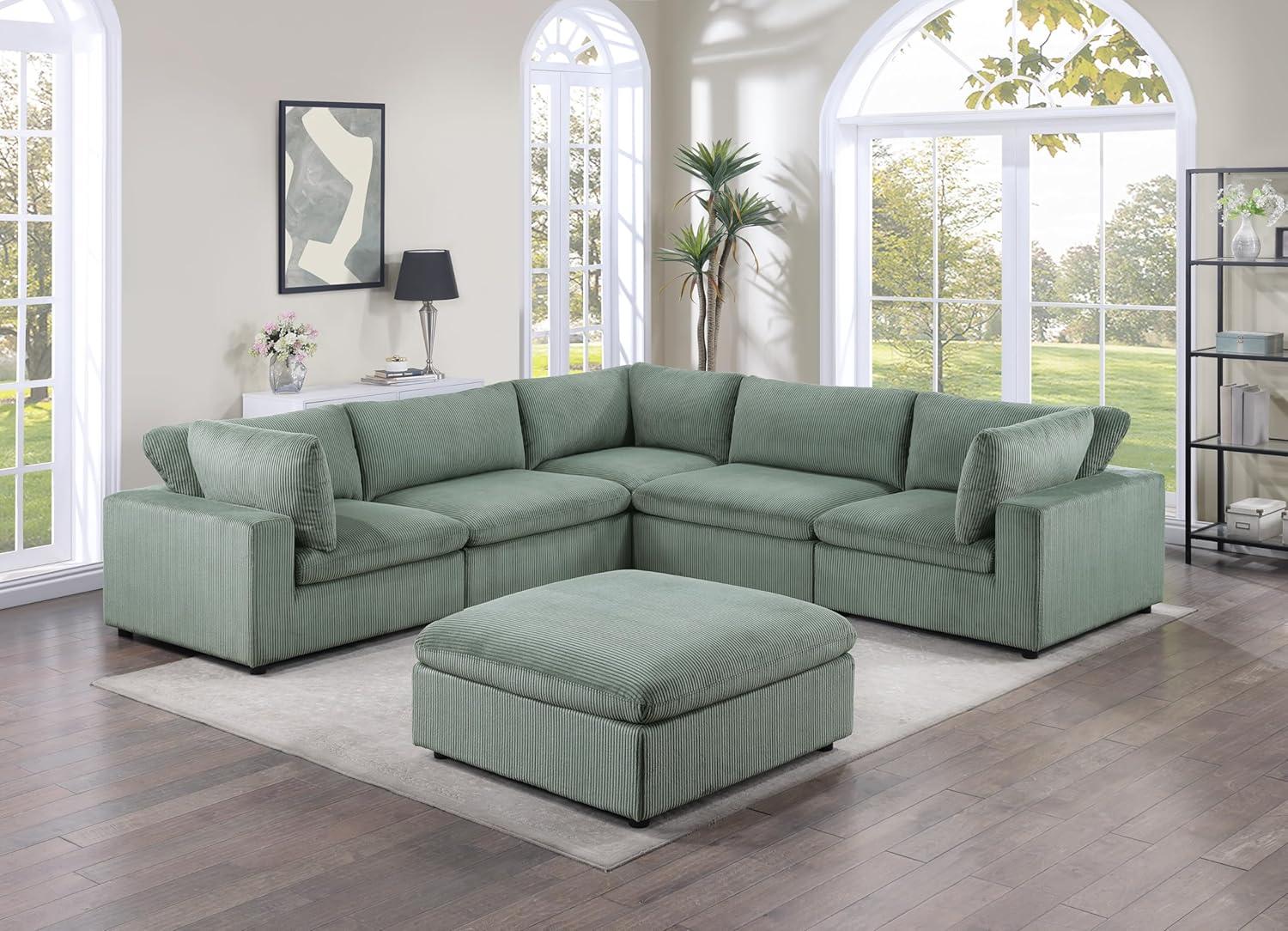 Our Honest Take on the Sage Corduroy 6-Piece Sectional Set