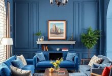 24 Timeless Classic Blue Living Room Ideas Infused with Vintage Charm and Style