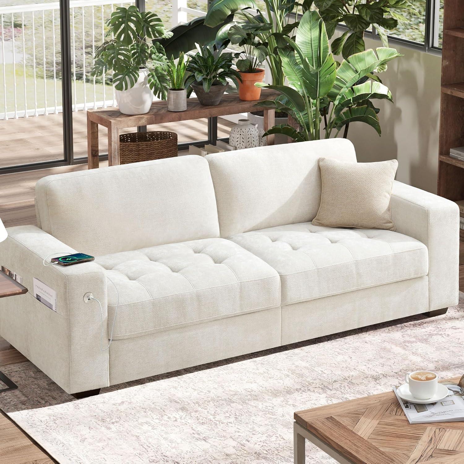Our Honest Take on the Hanherry 89″ Modern Sofa with USB Ports