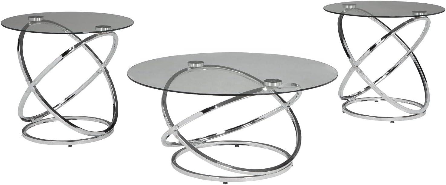 Why We Love the Ashley Hollynyx 3-Piece Chrome Table Set
