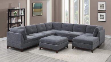 Our Take on the Ash Grey Chenille 9-Piece Sectional Set