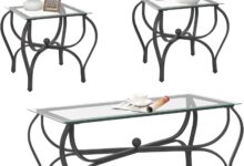 How We Loved the Sleek 3-Piece Glass Coffee Table Set