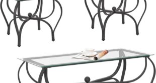 How We Loved the Sleek 3-Piece Glass Coffee Table Set